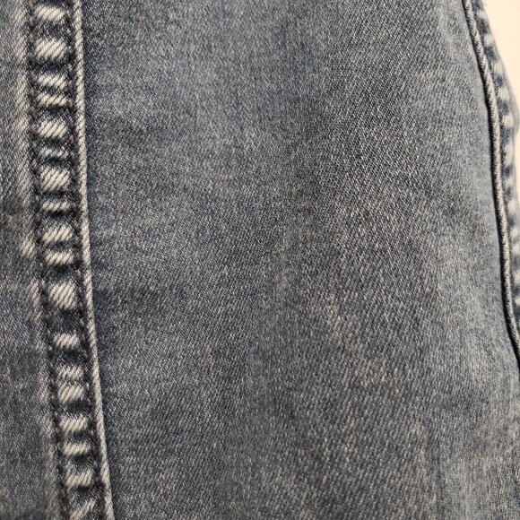 Free People Modern Femme Dark Blue Wash Denim Mini Skirt - Picture 7 of 9